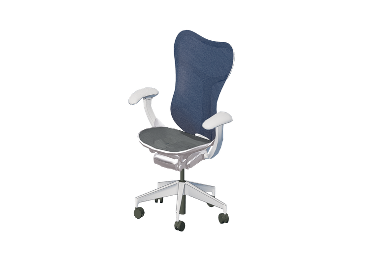 Chaises 3D - Chaise pivotante - Herman Miller - Mirra -... Chaises 3D - Chaise pivotante - Herman Miller - Mirra -...