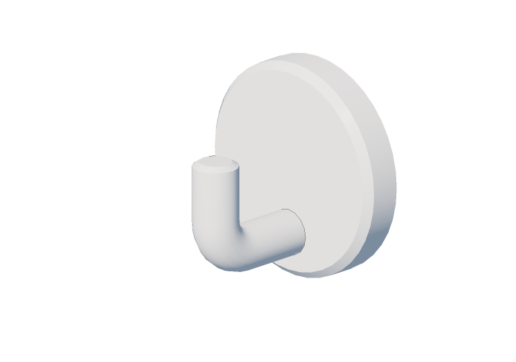 3D Accessories - Hook with fixing washer - Hewi -... 3D Accessories - Hook with fixing washer - Hewi -...