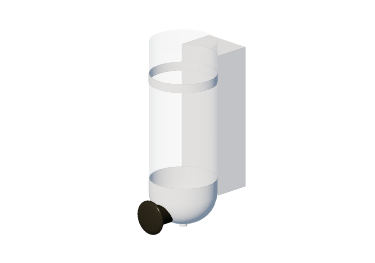 Acessórios 3D - Dispensador para sabonete líquido - Hewi -... Acessórios 3D - Dispensador para sabonete líquido - Hewi -...