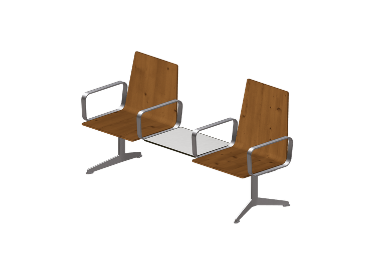 Sillas 3D - Hilera de sillas 2 plazas - Hitch Mylius -... Sillas 3D - Hilera de sillas 2 plazas - Hitch Mylius -...