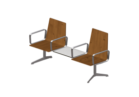 Sedie 3D - Seduta su trave 2 posti - Hitch Mylius - hm213b