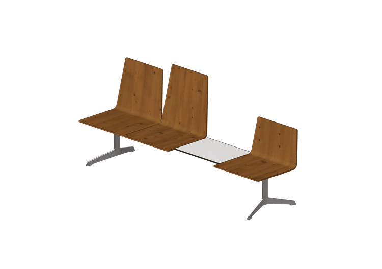 Cadeira 3D - Cadeiras longarinas 3 assentos e mesa de... Cadeira 3D - Cadeiras longarinas 3 assentos e mesa de...