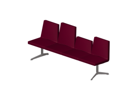 Sedie 3D - Seduta su trave 3 posti - Hitch Mylius - hm213g