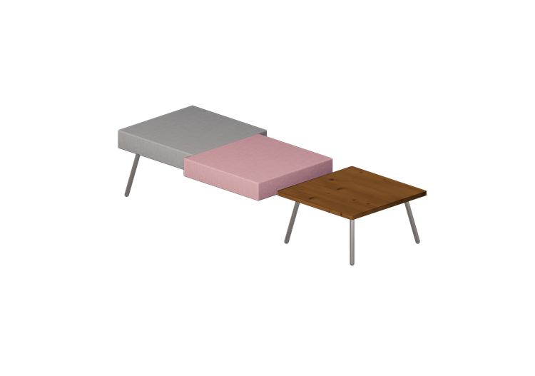 Fauteuil 3D - Banc avec table basse - Hitch Mylius -... Fauteuil 3D - Banc avec table basse - Hitch Mylius -...