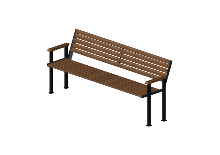 3D Benches - Metal and wooden bench 200x60x84cm - Hobbyka –... 3D Benches - Metal and wooden bench 200x60x84cm - Hobbyka –...