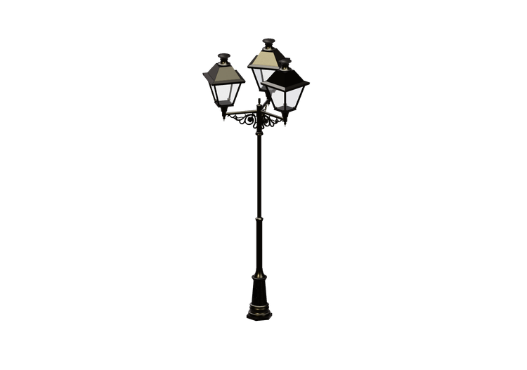 Lampioni stradali 3D - Lampione con tre lampade - Hobbyka -... Lampioni stradali 3D - Lampione con tre lampade - Hobbyka -...