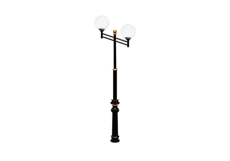 Réverbères routiers 3D - Réverbère avec deux lampes -... Réverbères routiers 3D - Réverbère avec deux lampes -...