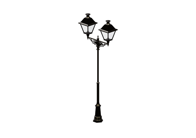 3D Street Lights - Lamppost with two lights - Hobbyka -... 3D Street Lights - Lamppost with two lights - Hobbyka -...