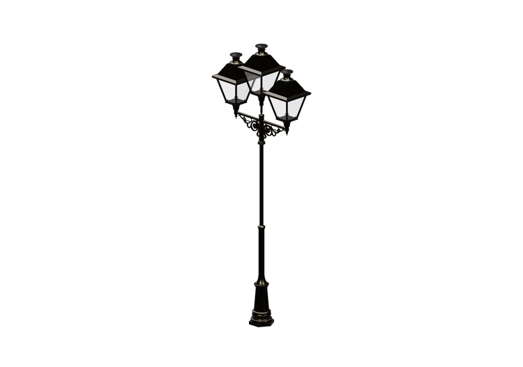 Lampioni stradali 3D - Lampione con tre lampade - Hobbyka -... Lampioni stradali 3D - Lampione con tre lampade - Hobbyka -...