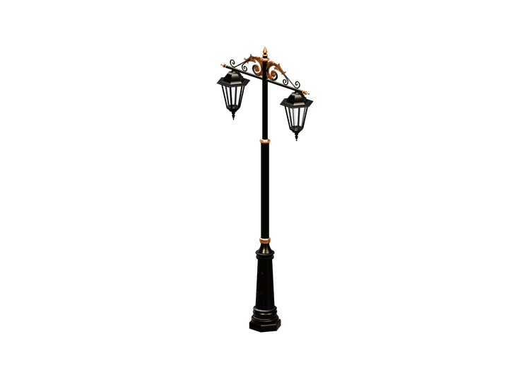 3D Street Lights - Lamppost with two lights - Hobbyka -... 3D Street Lights - Lamppost with two lights - Hobbyka -...