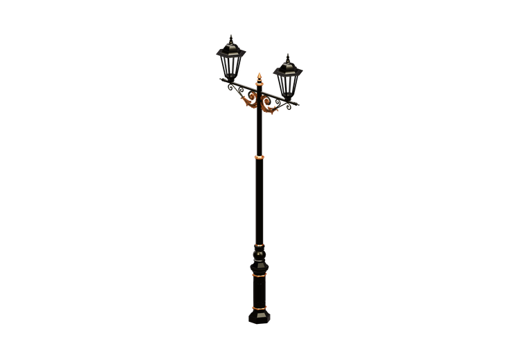 3D Street Lights - Steel lamppost with two lights - Hobbyka... 3D Street Lights - Steel lamppost with two lights - Hobbyka...