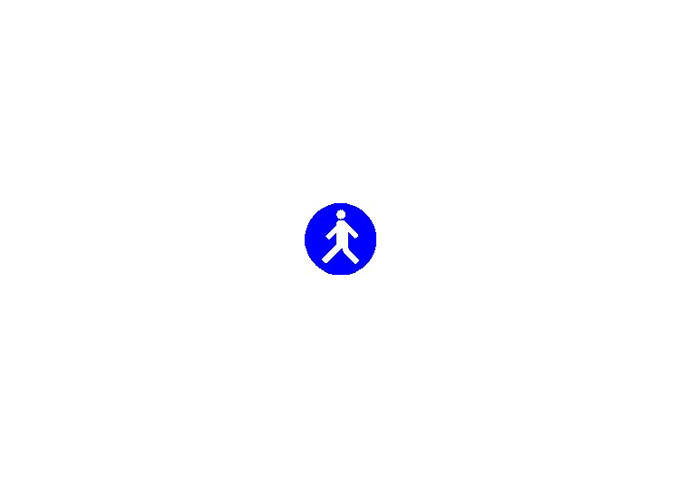 Zeichen - Fußgängerweg benutzen - ACCA software