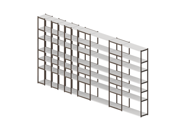 Librerías y Contenedores 3D - Estantería de madera - Horm -... Librerías y Contenedores 3D - Estantería de madera - Horm -...