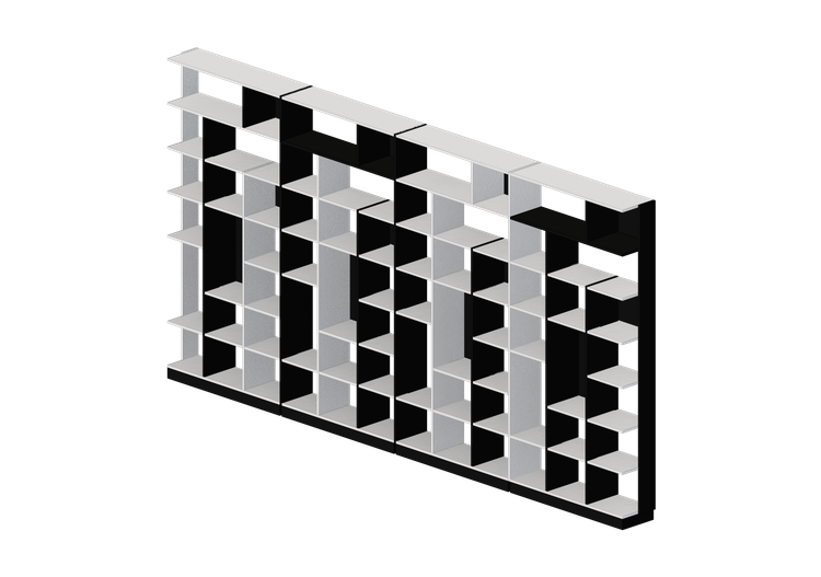 3D Bookshelves and Containers - Plastic bookshelf - Horm -... 3D Bookshelves and Containers - Plastic bookshelf - Horm -...