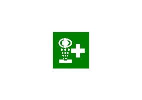 Zeichen - Augenspüleinrichtung