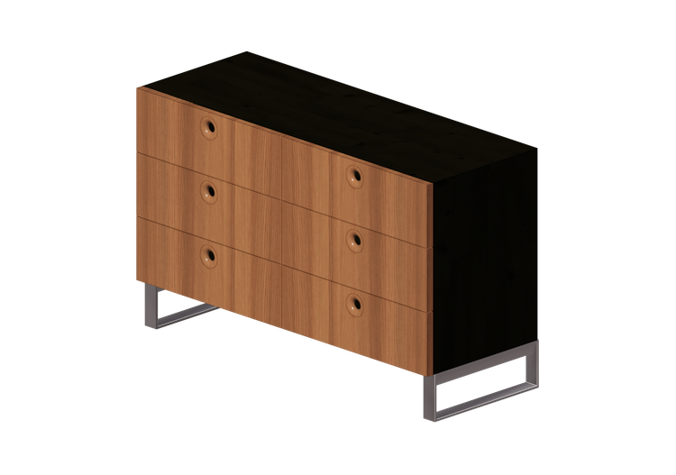 Armoires 3D - Commode à six tiroirs - Horm - Anish Drawer -... Armoires 3D - Commode à six tiroirs - Horm - Anish Drawer -...