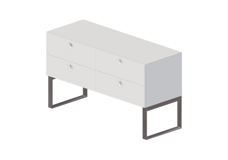 3D Schränke und Kommoden - Kommode mit 4 Schubladen - Horm... 3D Schränke und Kommoden - Kommode mit 4 Schubladen - Horm...