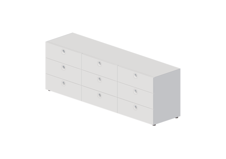 3D Schränke und Kommoden - Kommode mit 9 Schubladen - Horm... 3D Schränke und Kommoden - Kommode mit 9 Schubladen - Horm...