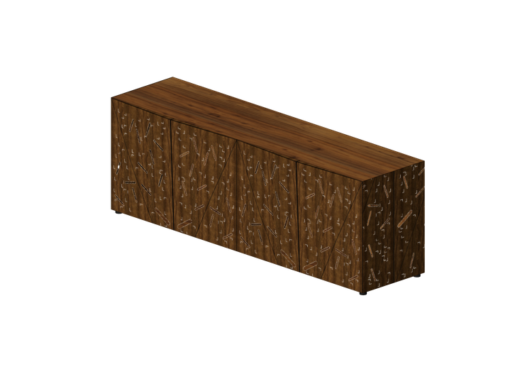 Armadi 3D - Comò in legno - Horm - Riddled Front - Horm Armadi 3D - Comò in legno - Horm - Riddled Front - Horm