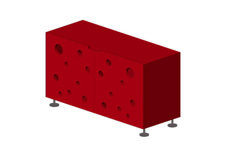 Armadi 3D - Madia in legno - Horm - Polka Dots - Horm Armadi 3D - Madia in legno - Horm - Polka Dots - Horm