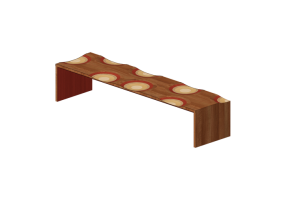 Banc 3D - Banc en bois - Horm - Ripples Indoor