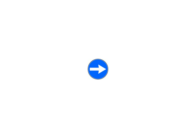 Signs - Mandatory direction to the right - ACCA software