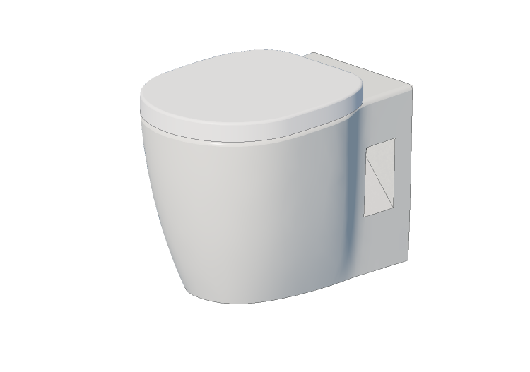 Vasos 3D - Vaso sanitário suspenso - Ideal Padrão - Concept... Vasos 3D - Vaso sanitário suspenso - Ideal Padrão - Concept...