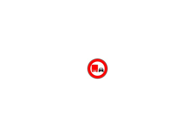 标志 - 禁止对载货时重量超过3.5吨的车辆超车 - ACCA software