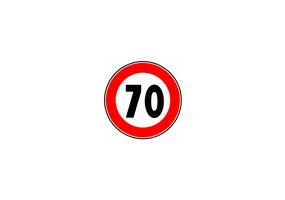 Zeichen - Zulässige Höchstgeschwindigkeit