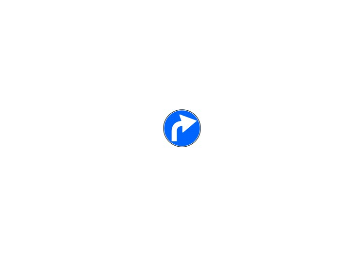 Signs - Notice of mandatory direction to the right - ACCA...