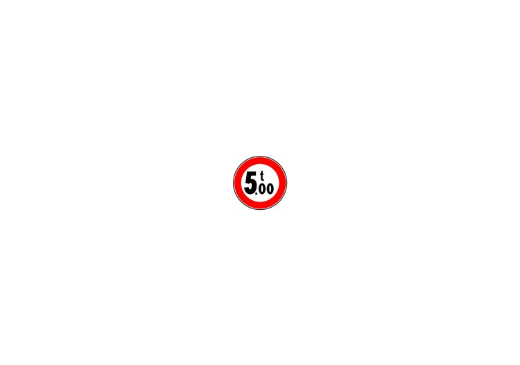 Zeichen - Verbot für Fahrzeuge über der angegebenen...