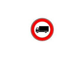 Zeichen - Verbot für Kraftfahrzeuge (mit einer zulässigen Gesamtmasse) über 3,5 t