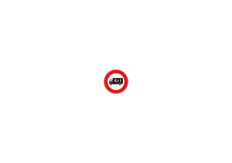 标志 - 禁止载重超过6.5吨的车辆通行 - ACCA software