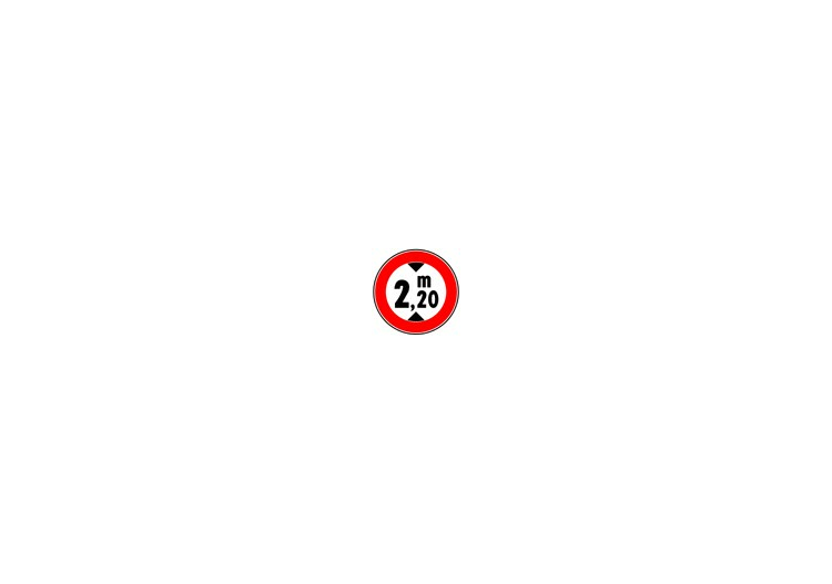 Signs - Passage forbidden to vehicles having a height...