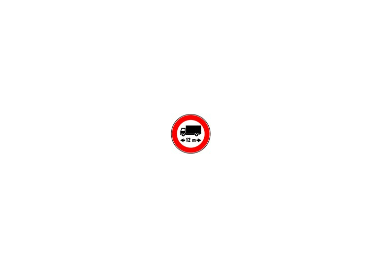 标志 - 禁止长度超过12米的汽车通行 - ACCA software