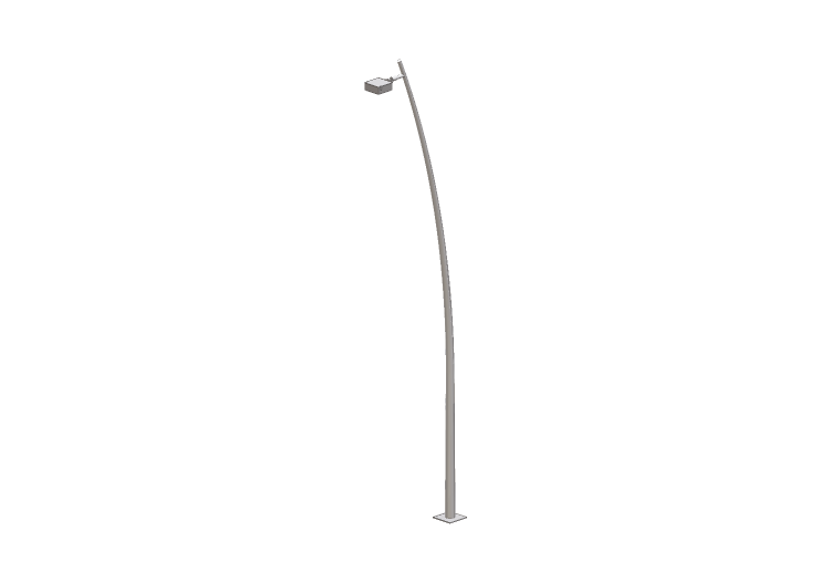 3D Street Lights - High pole street light - Height: 8... 3D Street Lights - High pole street light - Height: 8...