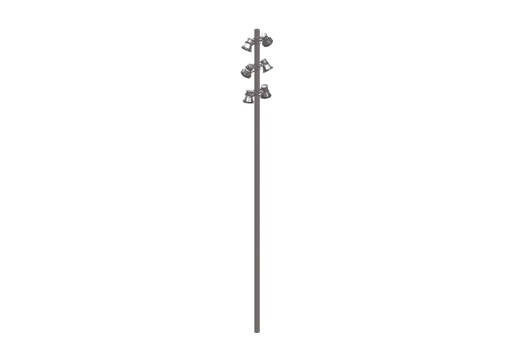 3D Street Lights - High pole street light - Height: 7m -... 3D Street Lights - High pole street light - Height: 7m -...