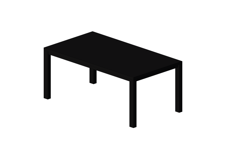 Tables 3D - Table en bois laqué - Ikea - Bjursta - IKEA Tables 3D - Table en bois laqué - Ikea - Bjursta - IKEA