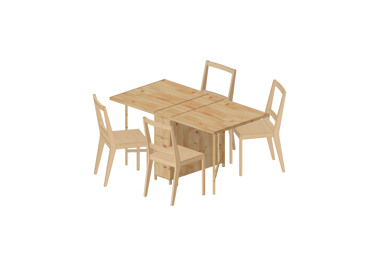 Tavoli 3D - Composizione per soggiorno - Ikea - Gateleg -... Tavoli 3D - Composizione per soggiorno - Ikea - Gateleg -...