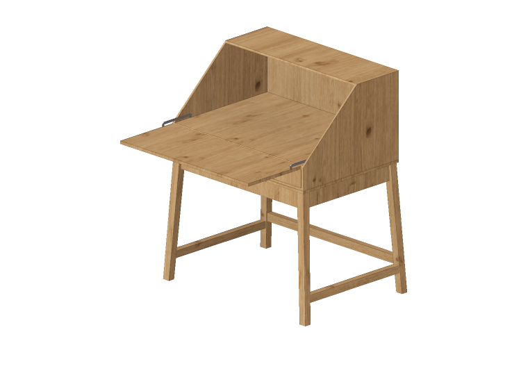 Tables 3D - Bureau en bois - Ikea - Alve - IKEA Tables 3D - Bureau en bois - Ikea - Alve - IKEA