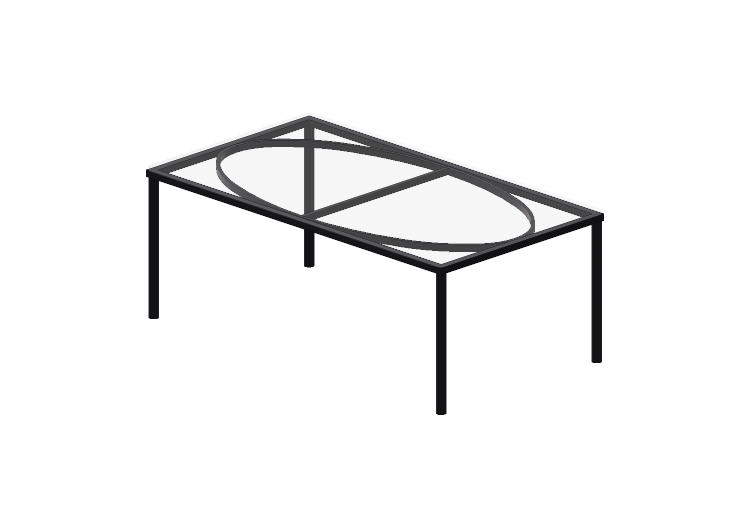 Tavoli 3D - Tavolo da caffè in vetro - Ikea - Dalfors -... Tavoli 3D - Tavolo da caffè in vetro - Ikea - Dalfors -...
