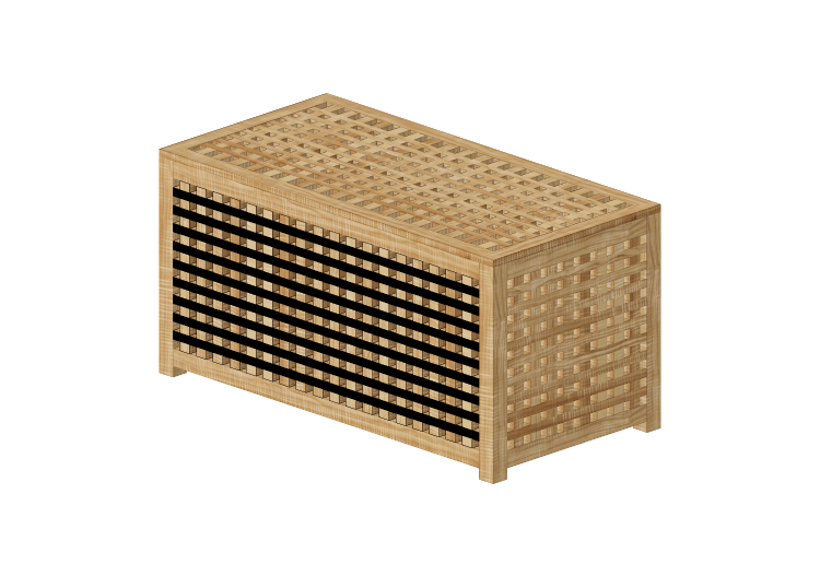 Tables 3D - Table de rangement en bois - Ikea - Hol - IKEA Tables 3D - Table de rangement en bois - Ikea - Hol - IKEA