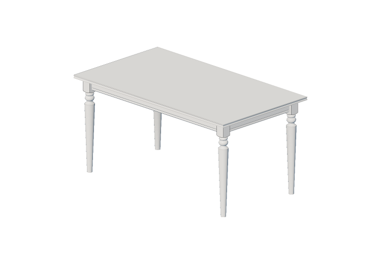 3D Tisch - Tisch aus Holz lackiert - Ikea - Ingatorp - IKEA 3D Tisch - Tisch aus Holz lackiert - Ikea - Ingatorp - IKEA