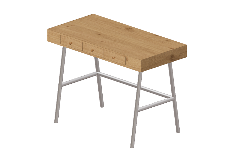 Mesas 3D - Escrivaninha de madeira - Ikea - Lillasen - IKEA Mesas 3D - Escrivaninha de madeira - Ikea - Lillasen - IKEA