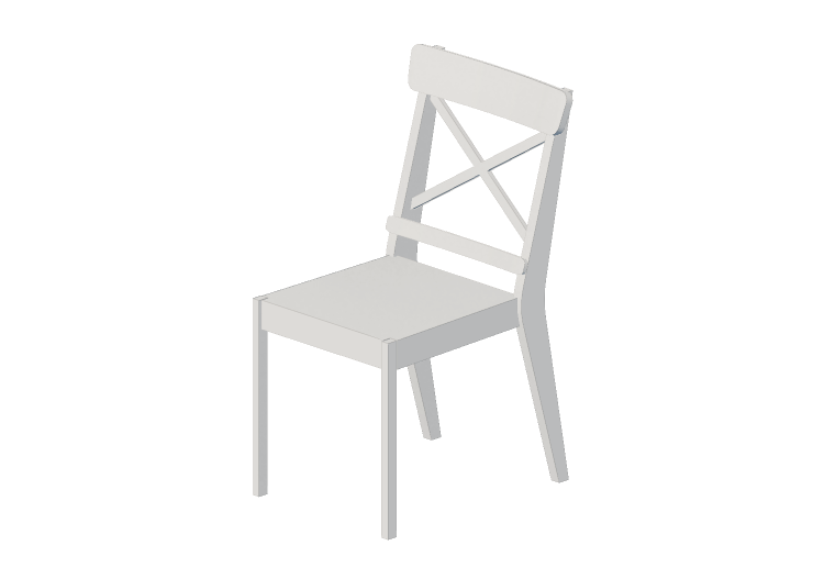Sedie 3D - Sedia in legno laccato - Ikea - Ingolf - IKEA Sedie 3D - Sedia in legno laccato - Ikea - Ingolf - IKEA