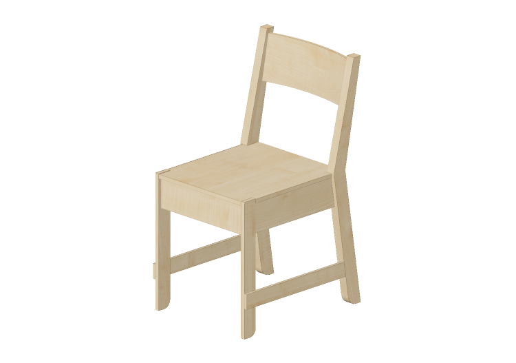 Cadeira 3D - Cadeira de madeira - Ikea - Norråker - IKEA Cadeira 3D - Cadeira de madeira - Ikea - Norråker - IKEA