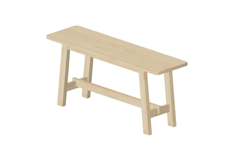 Cadeira 3D - Banco de madeira - Ikea - Norråker - IKEA Cadeira 3D - Banco de madeira - Ikea - Norråker - IKEA