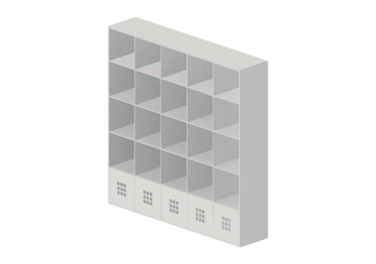 Bibliothèque 3D - Bibliothèque en bois laqué - Ikea -... Bibliothèque 3D - Bibliothèque en bois laqué - Ikea -...