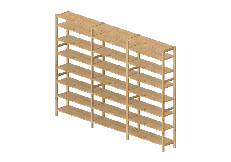 Librerie 3D - Composizione di scaffali - Ikea - Ivar - IKEA Librerie 3D - Composizione di scaffali - Ikea - Ivar - IKEA