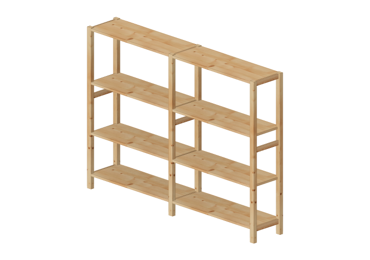 Librerie 3D - Scaffale in legno - Ikea - Ivar - IKEA Librerie 3D - Scaffale in legno - Ikea - Ivar - IKEA